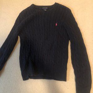 Ralph Lauren Blue Cable Knit Sweater